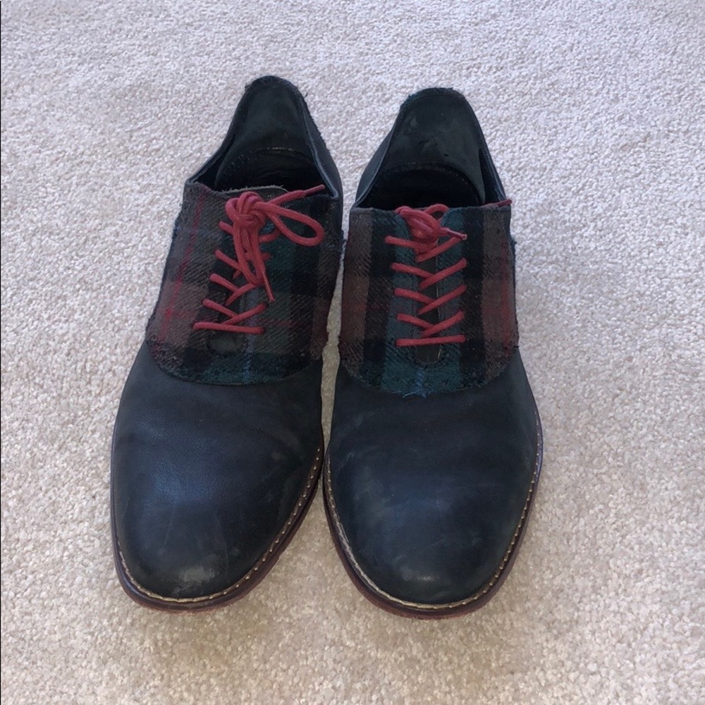 Black & Plaid Cole Haan Oxfords